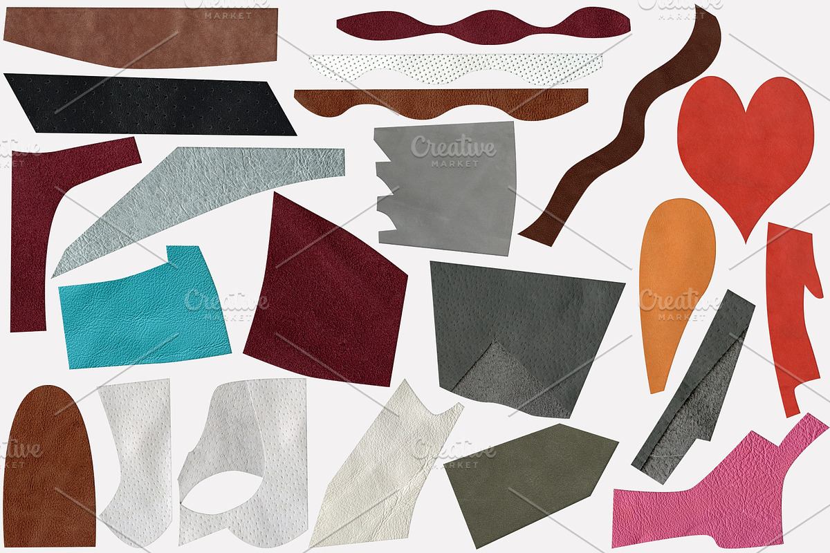Leather and Stitching: Collage Kit., an Object Graphic by TaPilipa (Photo 12 of 15)