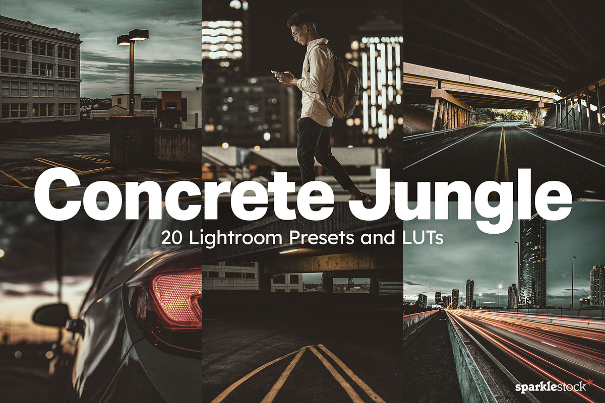 20 Concrete Jungle Lightroom Presets, a Preset Add-On by SparkleStock (Photo 1 of 12)