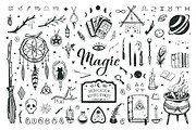 Whimsical Witchcraft hand drawn set, an Illustration by Wild Muse (Thumbnail 3 of 9)