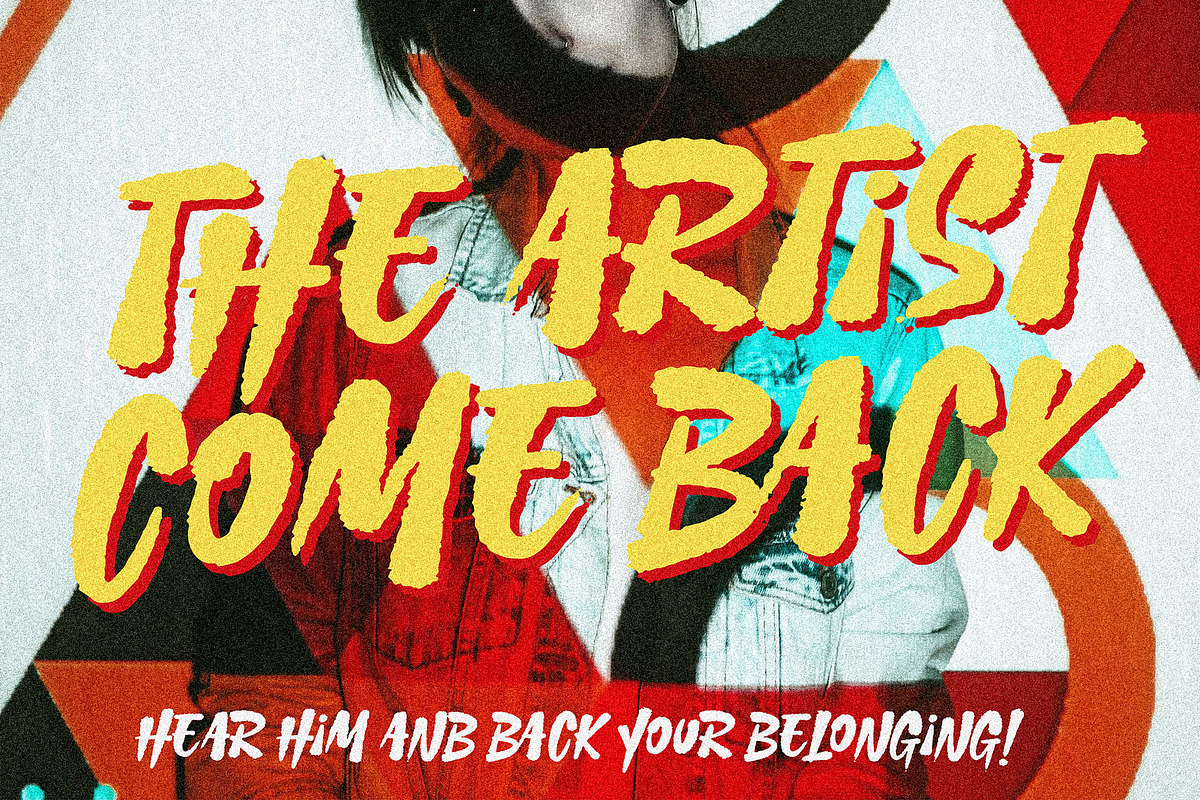 Picko Jasey - Rough Brush Font, a Handwritten Font by HanzelSpace Studio (Photo 2 of 8)