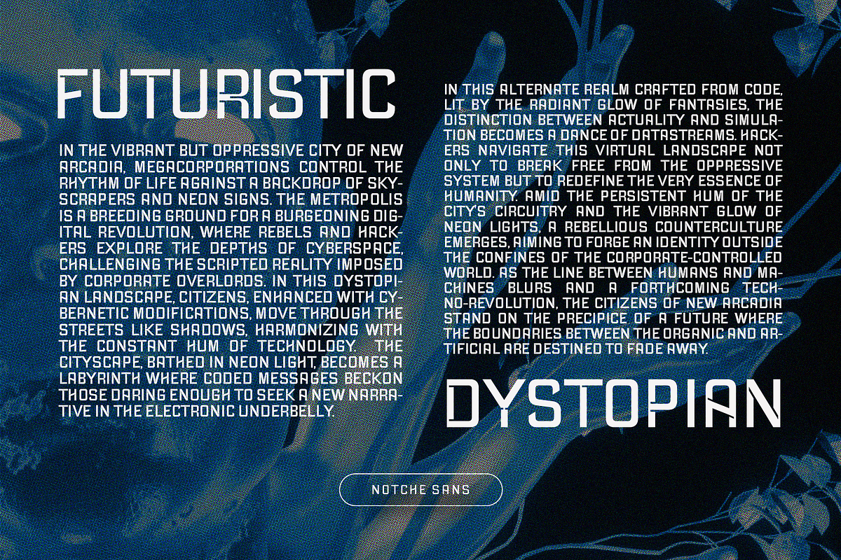CF Notche - Futuristic Sans, a Sans Serif Font by Indotype Foundry (Photo 9 of 11)