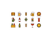 Beer icon set, an Outline Icon by I-RO (Thumbnail 3 of 3)