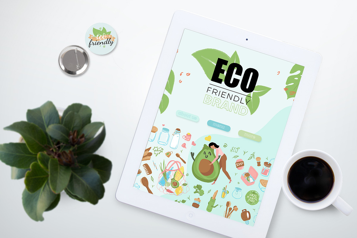 Eco-friendly graphics set, an Illustration by Olesia_ig (Photo 9 of 11)