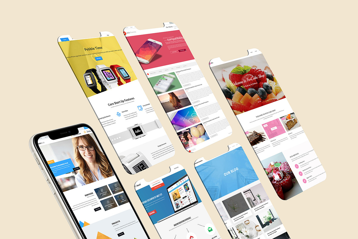 ALL 3D iPHONE MOCK-UP BUNDLE VOL-1, an iPhone Mockup by Graphicsworld125 (Photo 18 of 62)