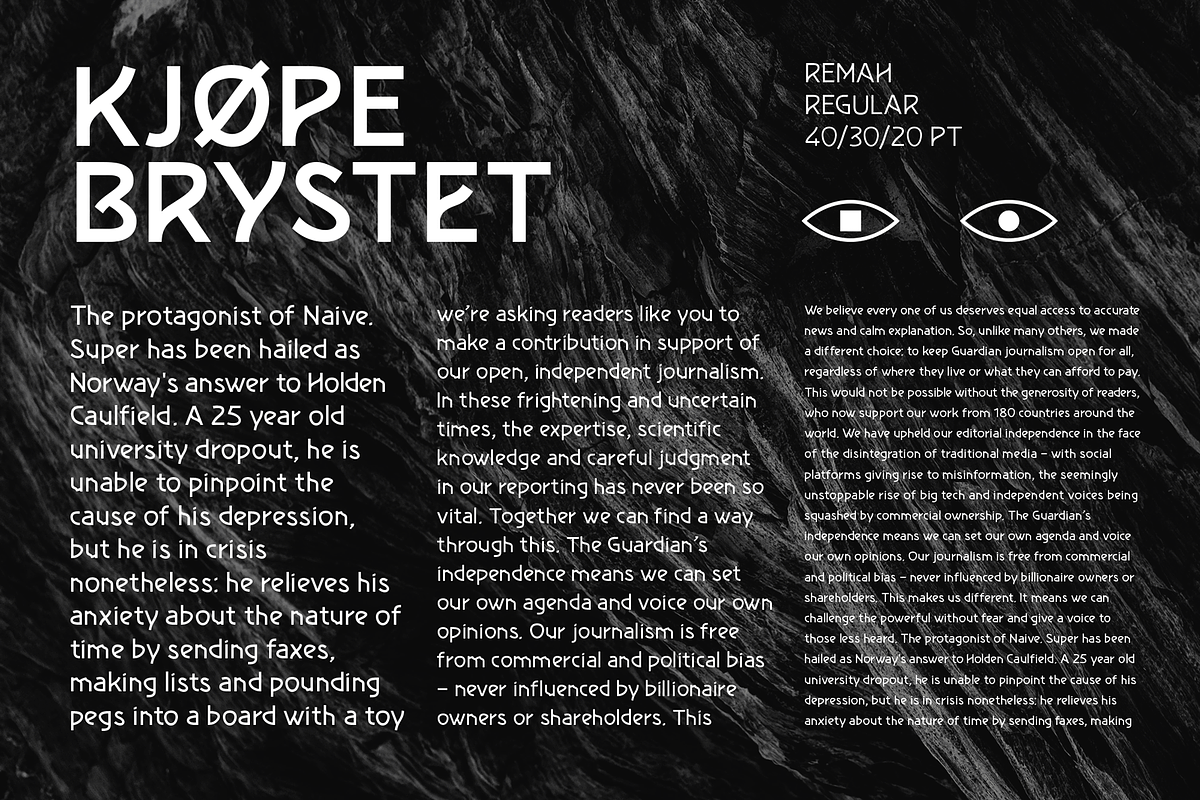 Remah Pro / san serif typeface, a Font by Rosario Nocera (Photo 11 of 13)