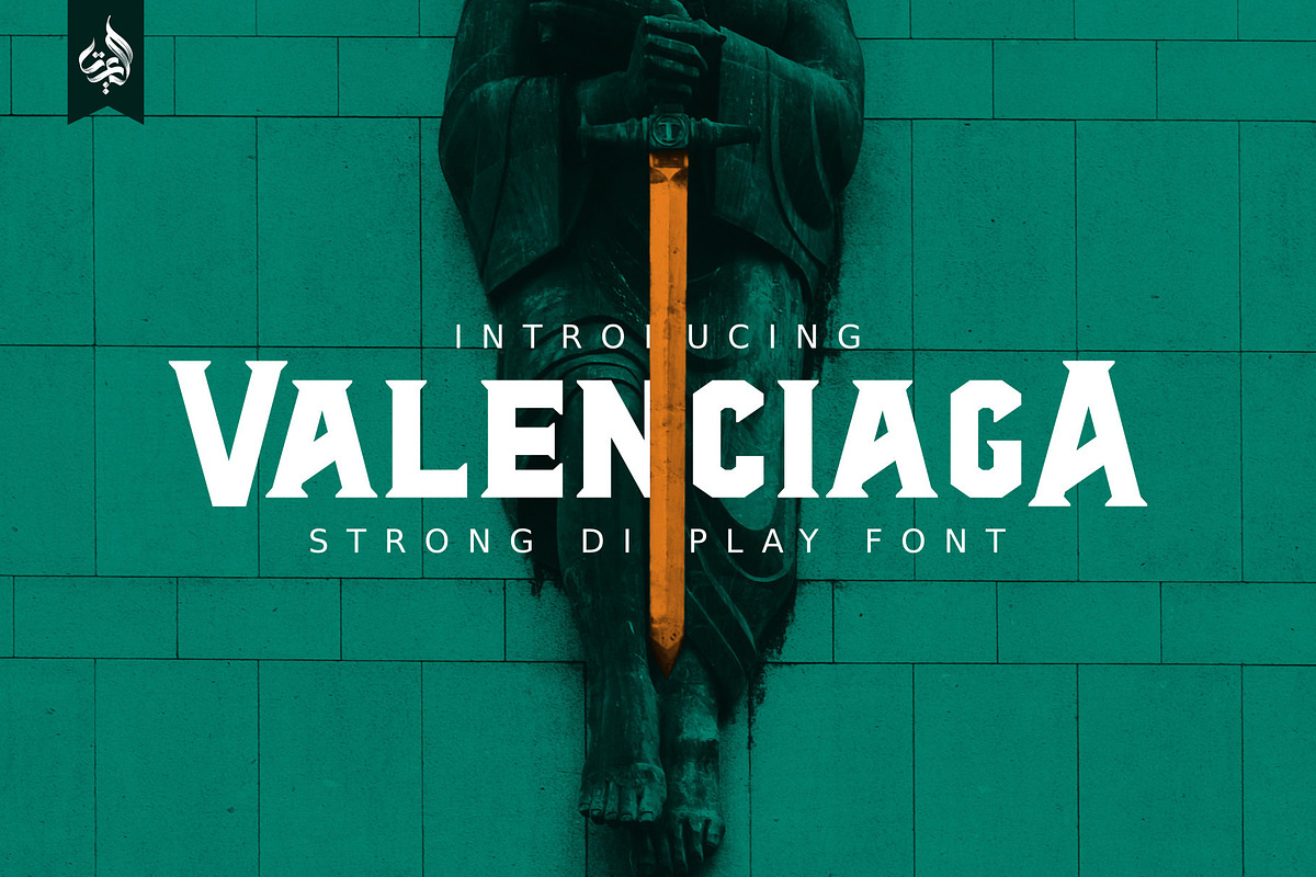Valenciaga | Strong Display Font, a Font by Aluyeah Studio (Photo 1 of 11)