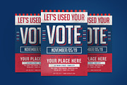 Modern Election Event Flyer, a Flyer Template by Tokosatsu (Thumbnail 4 of 4)