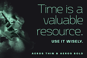 Aeros | Sans Serif Family, a Sans Serif Font by Ayca Atalay (Thumbnail 2 of 7)