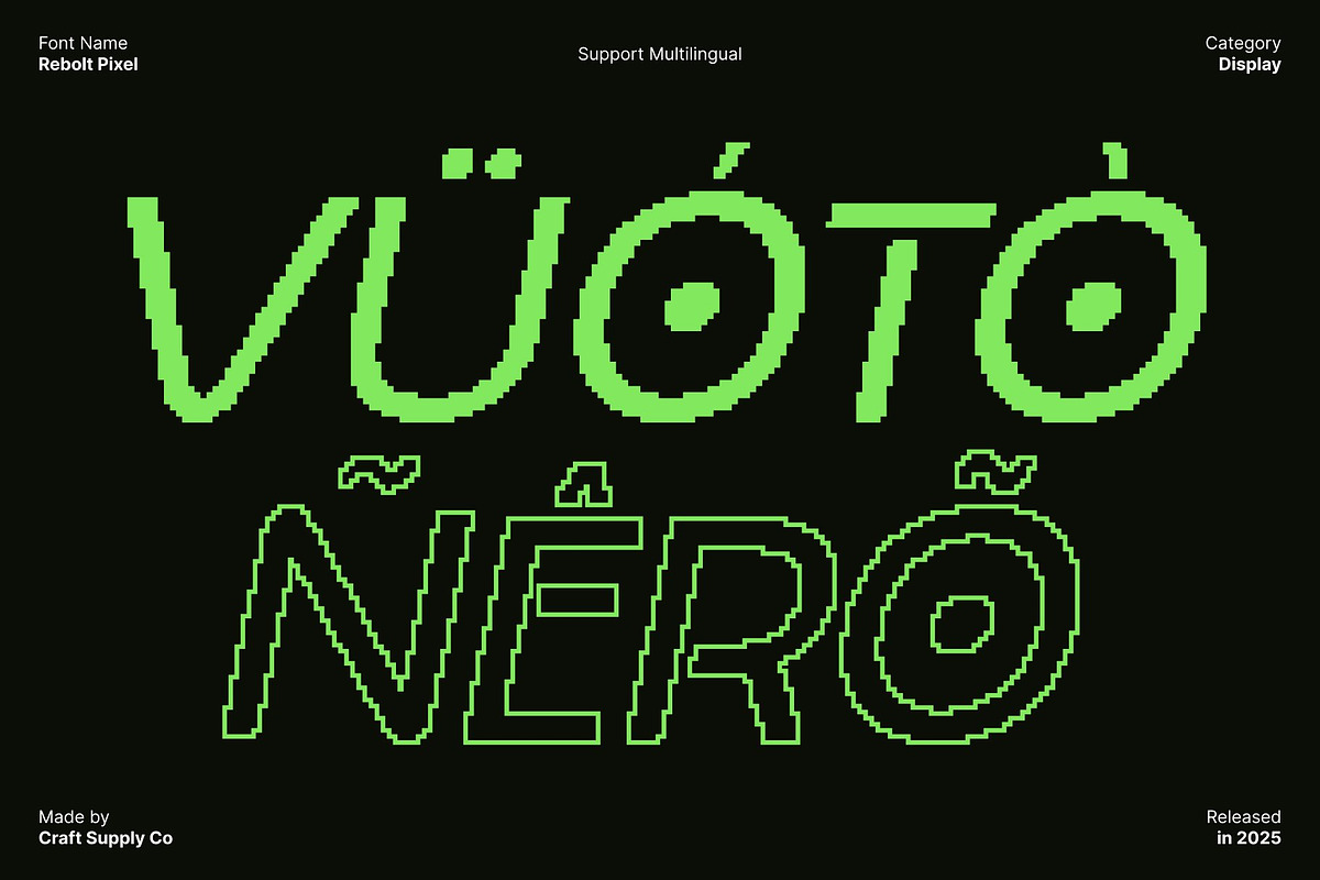 Rebolt Pixel, a Sans Serif Font by Craft Supply Co. (Photo 5 of 8)