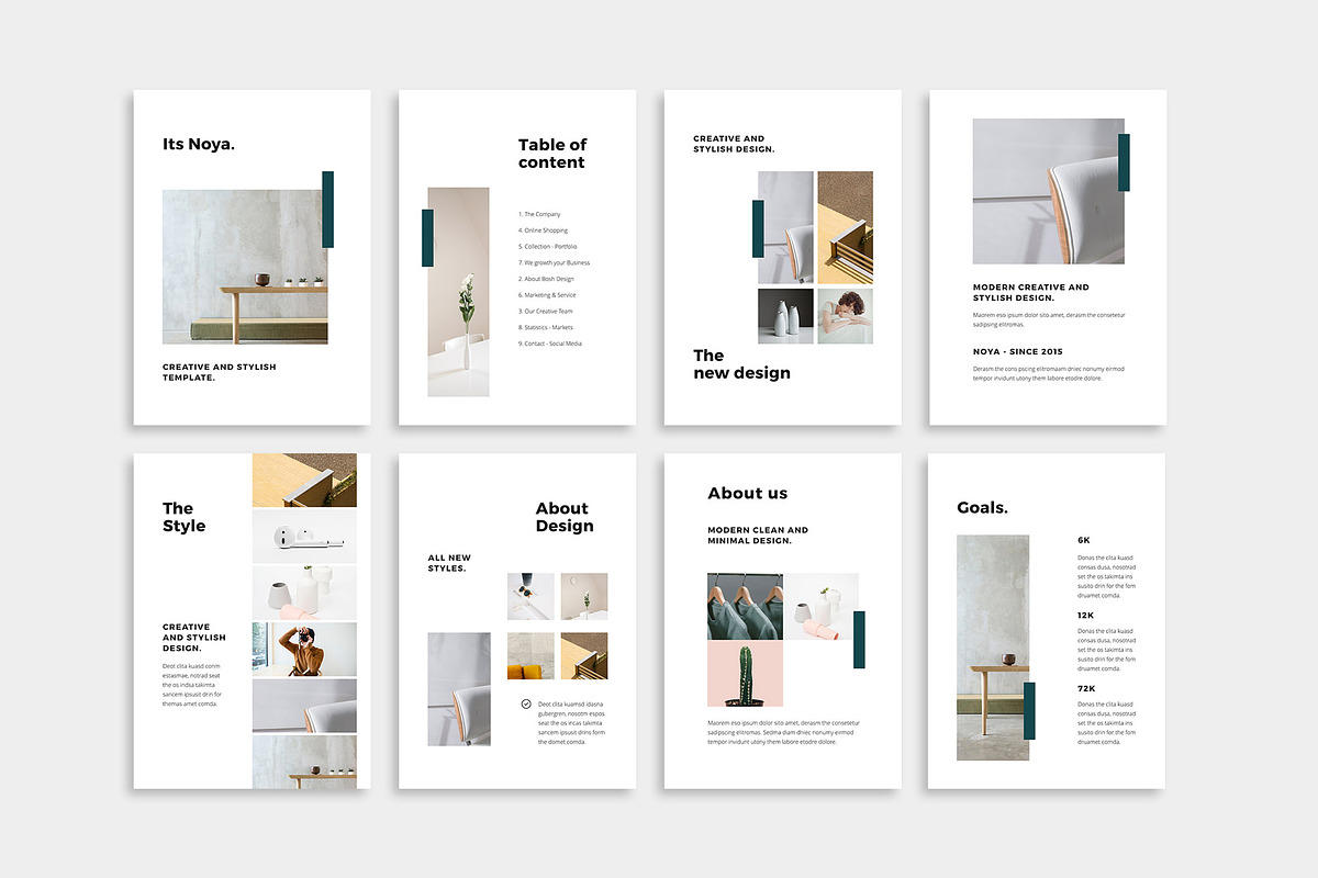 NOYA - Vertical Powerpoint Template, a Presentation Template by PixaSquare