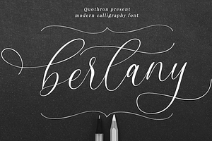 Bertany - Modern Calligraphy Font