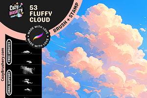 Procreate Fluffy Cloud Brushes