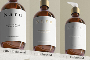 Naru - Bottle Branding Packaging