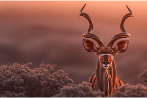 A male Kudu antelope of considerable, an Animal Photo by ZinetroN