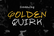 Golden Quirk Hand-Drawn Display Font, a Handwritten Font by YossyOneStd (Thumbnail 1 of 6)