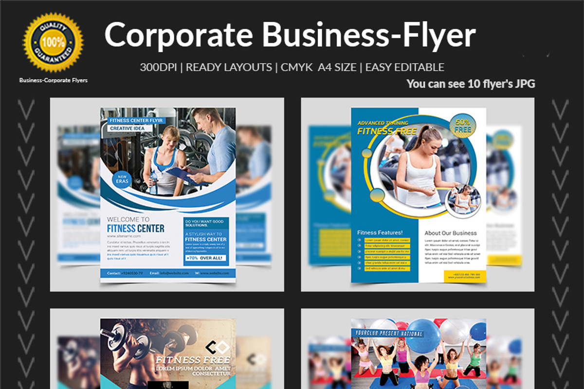 New-150 Multipurpose Flyers Bundle, a Flyer Template by AfzaalGraphics (Photo 10 of 35)