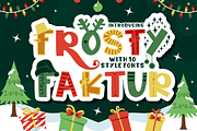 Frosty Faktur - Christmas Font, a Font by PutraCetol Studio (Thumbnail 1 of 11)