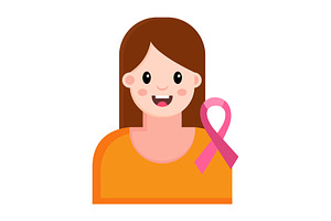 Girl Illustration Icon, an Icon by Pexelpy