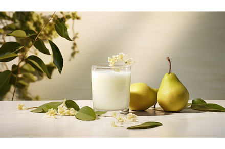 organic white juice drink pearl ai, a Food & Drink Photo by pikepicture