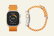Apple Watch Ultra Mockup Set, a Wearable Device Mockup by ForgeDesign (Thumbnail 9 of 14)