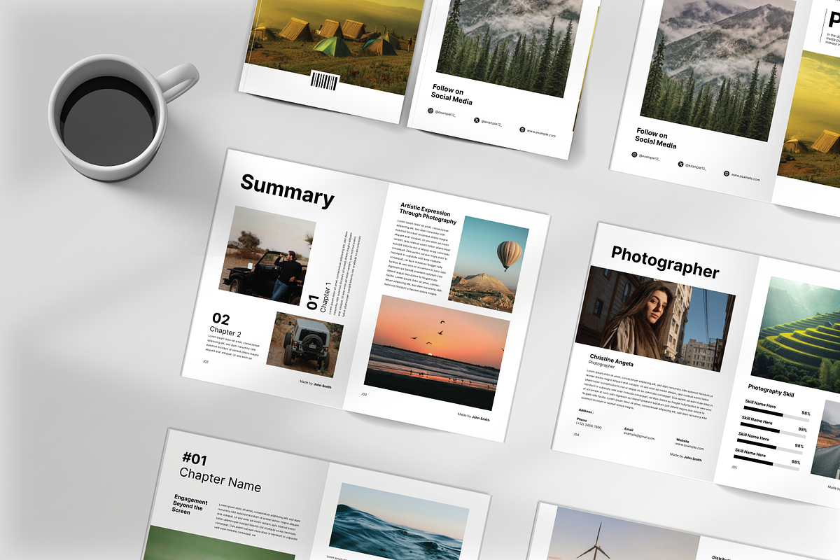 Minimalist Photobook Magazine, a Magazine Template by Annora Studio (Photo 4 of 6)