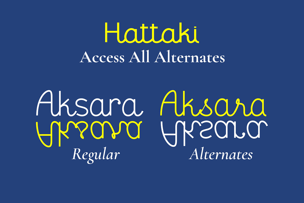 Hattaki - a Clean and Simple Font, a Script Font by Fontcastle (Photo 4 of 8)