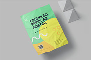 Crumpled A3 Portrait Poster Mockups, an Advertising Mockup by megostudi0 (Thumbnail 4 of 5)