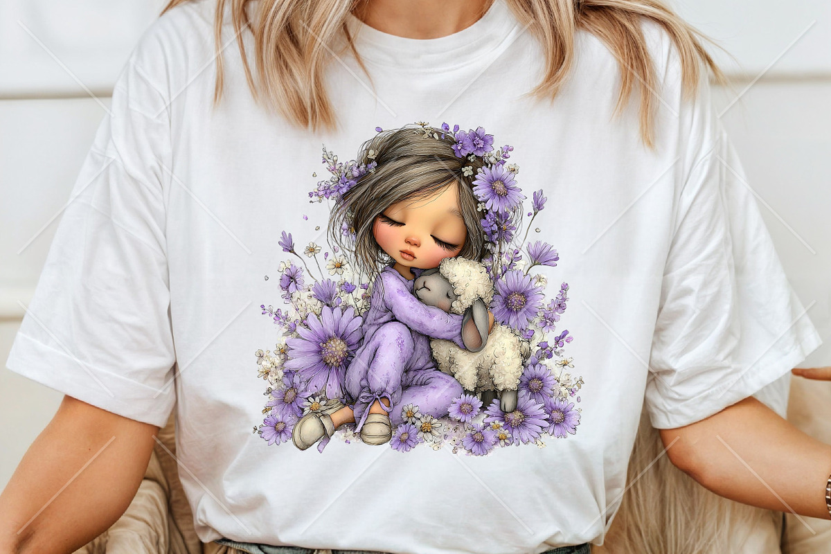 Whimsical Boho Quirky Girl Clipart, a Seasonal Illustration by Canvas Craft (Photo 6 of 10)