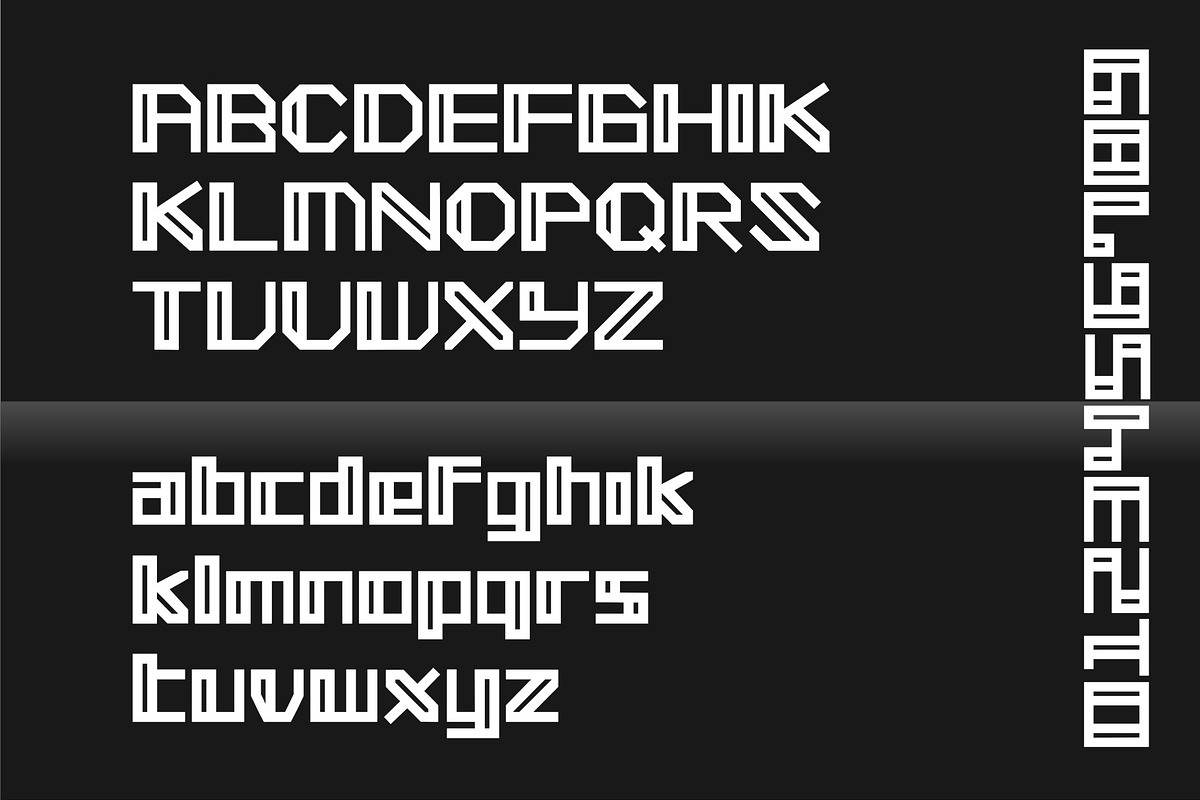 SQUARE - Strong Square font preview 3
