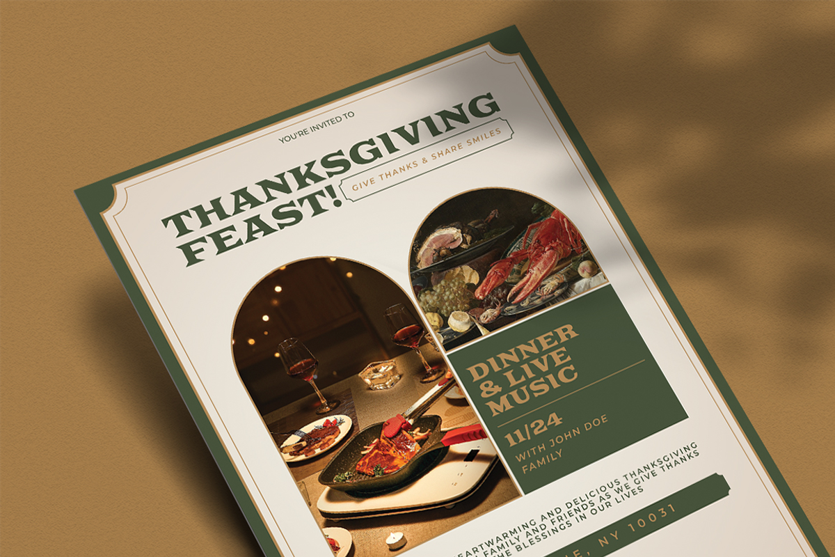Donlam - Thanksgiving Dinner Flyer, a Flyer Template by Attype (Photo 4 of 4)