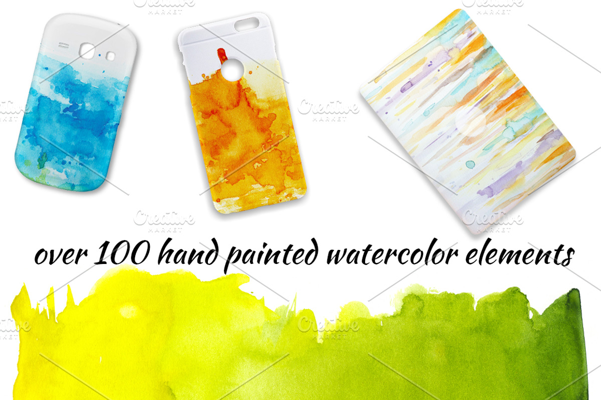 Watercolor abstract pack, a Texture Graphic by Nicolai-works (Photo 4 of 4)