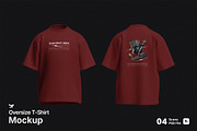 Oversize T-Shirt Mockup Bundle Set, a Shirt Mockup by Rielismee (Thumbnail 1 of 7)