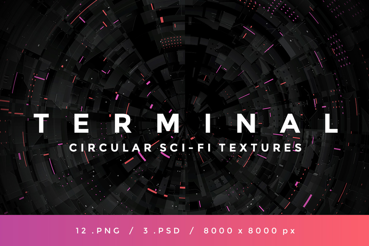 TERMINAL - Circular Sci-Fi Textures, a Texture Graphic by INSgraphizm (Photo 1 of 5)