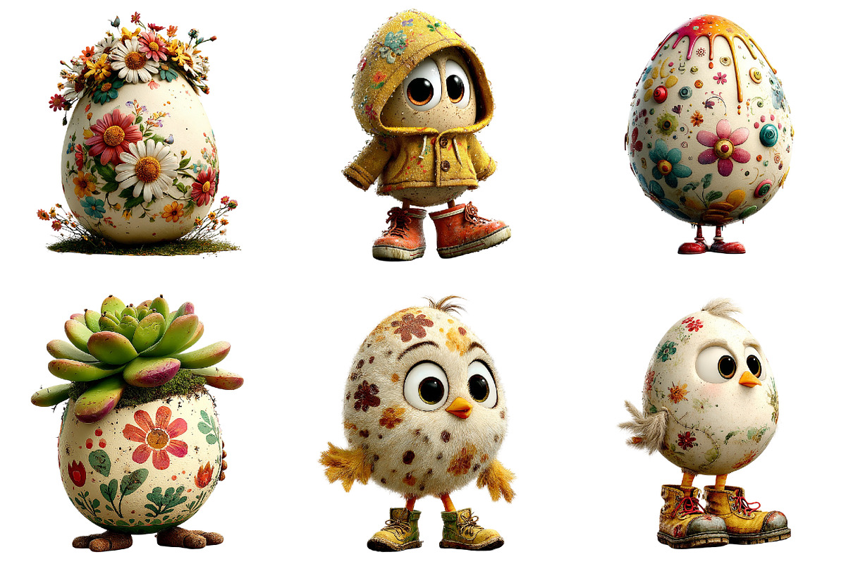 Quirky Easter Egg Clipart, an Illustration by DreamArtGraphic (Photo 5 of 5)