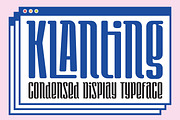 Klanting - Condensed Display Font, a Sans Serif Font by Kulokale (Thumbnail 1 of 10)
