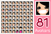 vector BIG avatars SET, a Templates & Theme by WINDmade (Thumbnail 30 of 40)