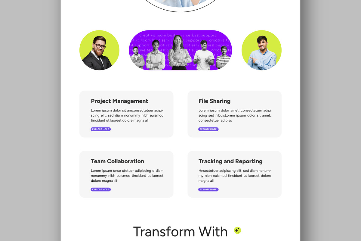 Landing Page Template, a Landing Page Template by MightyDesign (Photo 3 of 8)