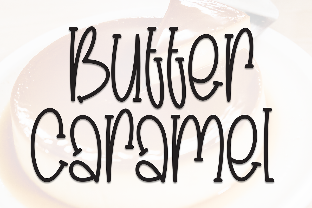 Butter Caramel | Script Font, a Script Font by Scratchones (Photo 1 of 8)
