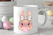 Glitter Easter Bunny Coquette PNG, an Illustration by CraftArtStudio (Thumbnail 2 of 4)