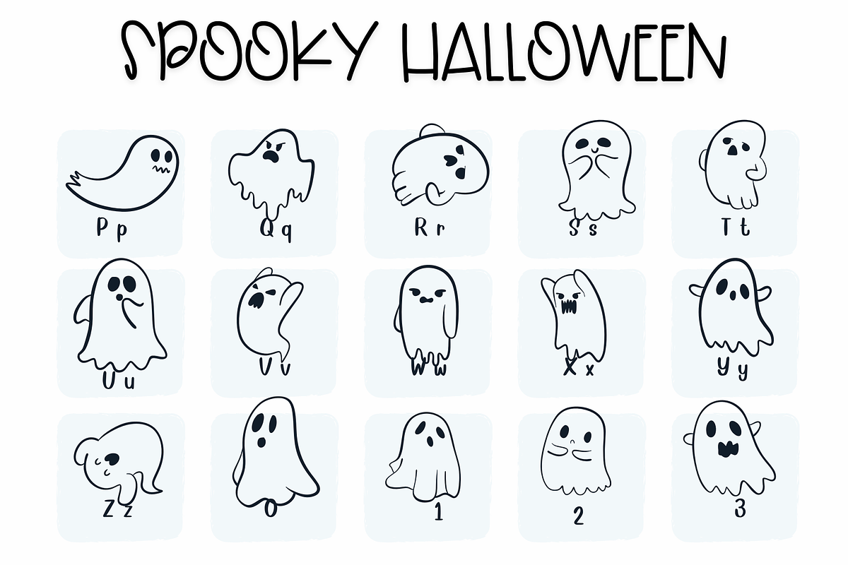 Spooky Halloween| Symbols Fonts, a Symbol Font by Sirinart (Photo 3 of 6)