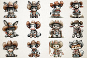 Whimsical Western Animals Clipart, a Seasonal Illustration by RobertsArt (Thumbnail 3 of 7)