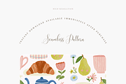 Vintage Teacups Seamless Pattern, a Pattern Graphic by Pati Charm Studio (Thumbnail 2 of 6)