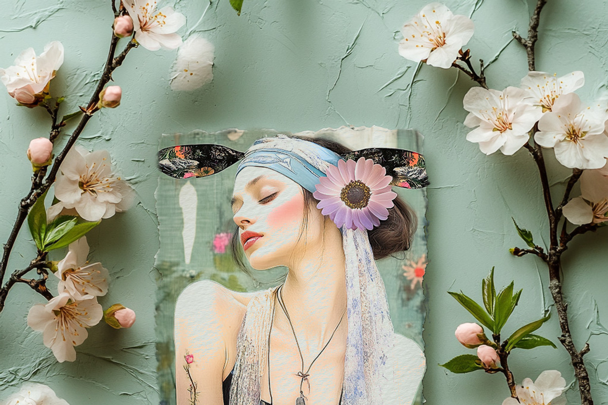 Media Spring Woman Digital Papers, a Person Illustration by Fusion Dream (Photo 3 of 10)