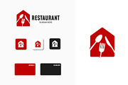 Set of Modern Food House logo design, a Branding & Logo Template by Lucky Creative (Thumbnail 5 of 5)