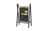 Stand Sign Mockup PSD Template, a Product Mockup by graphypix (Thumbnail 1 of 4)