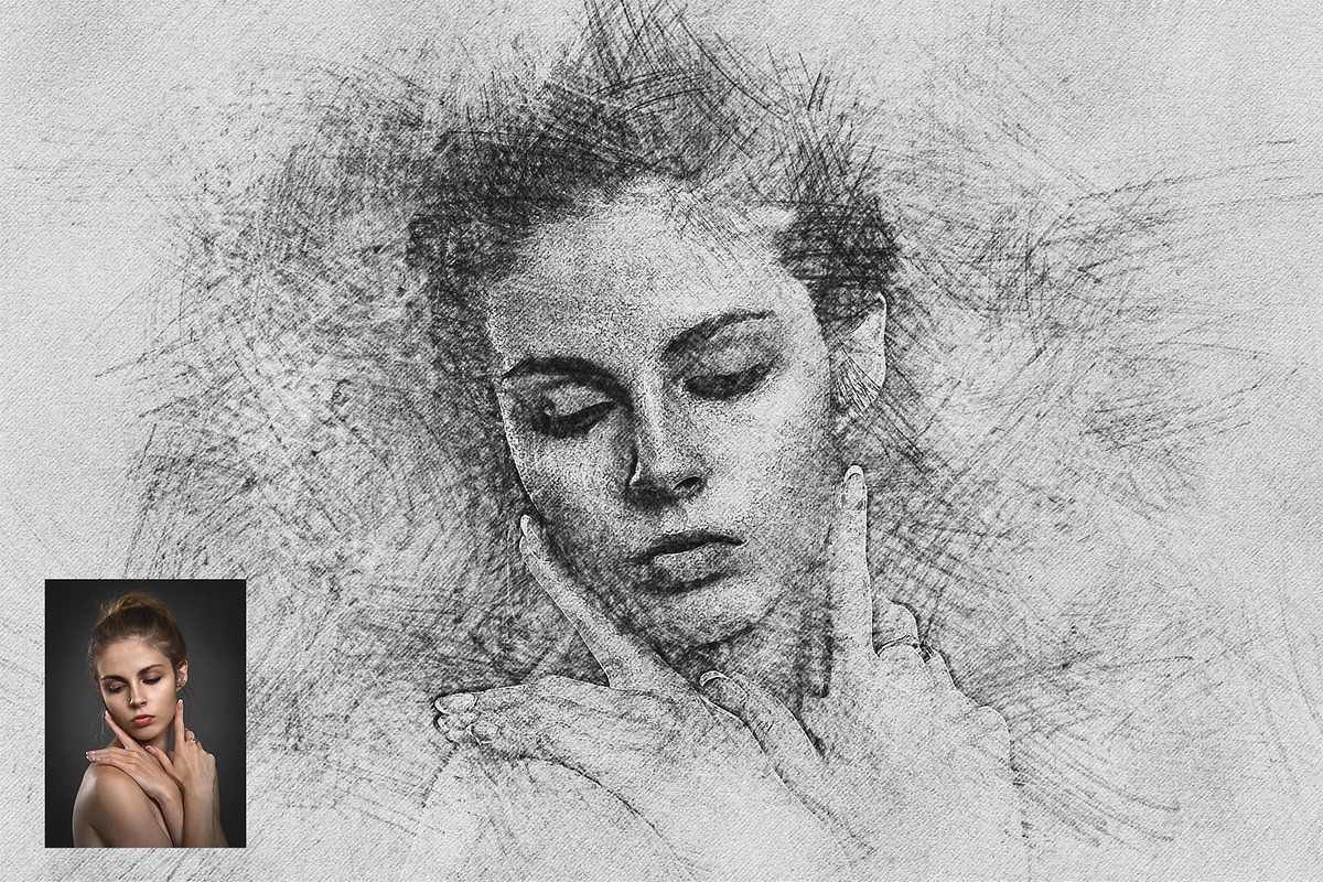 Quick pencil sketch photo effect, an Action Add-On by Shovajit (Photo 7 of 7)