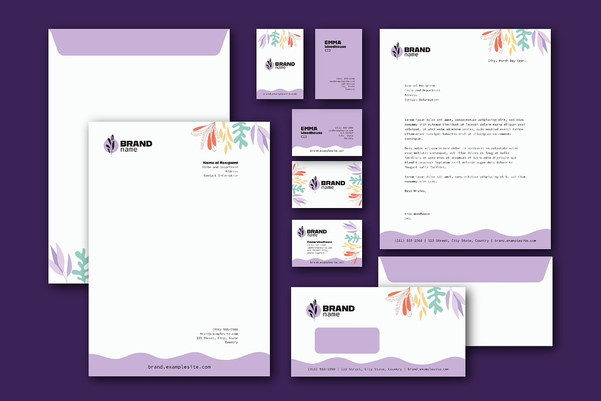 Elegant Branding Stationery Set, a Templates & Theme by studiogstock (Photo 1 of 4)