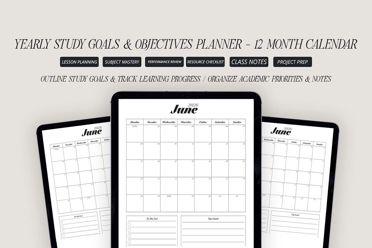 2026 Yearly Planner, a Presentation Template by Ahluva Studio (Photo 4 of 9)