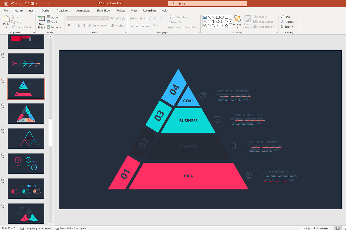 Vision Flow PowerPoint Template, a Presentation Template by Infographics project (Photo 13 of 13)
