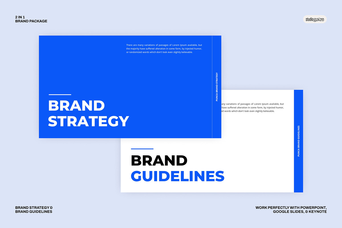 PUNCA / 2 in 1 Brand Package, a Presentation Template by Gaize (Photo 1 of 17)